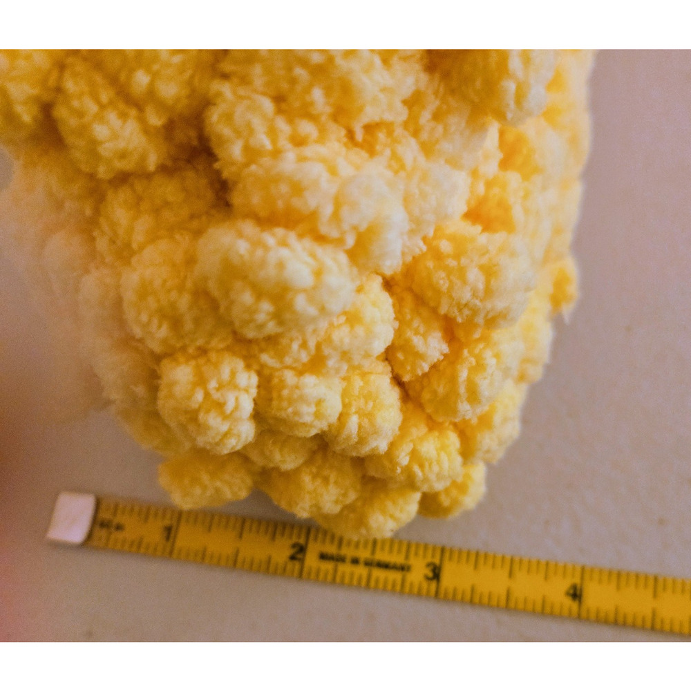 Handmade yellow thick chenille yarn clutch handbag - Picture 10 of 10